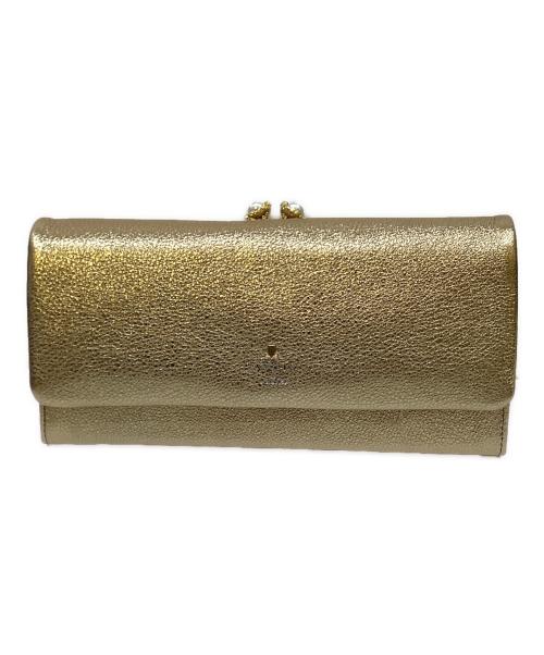 LANVIN（ランバン）LANVIN (ランバン) 口金長財布 ゴールドの古着・服飾アイテム
