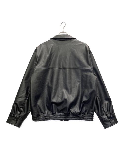 ZARA（ザラ）ZARA (ザラ) フェイクレザージャケット ブラック サイズ:XLの古着・服飾アイテム