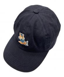 maison kitsune（メゾンキツネ）の古着「キャップ」｜ブラック