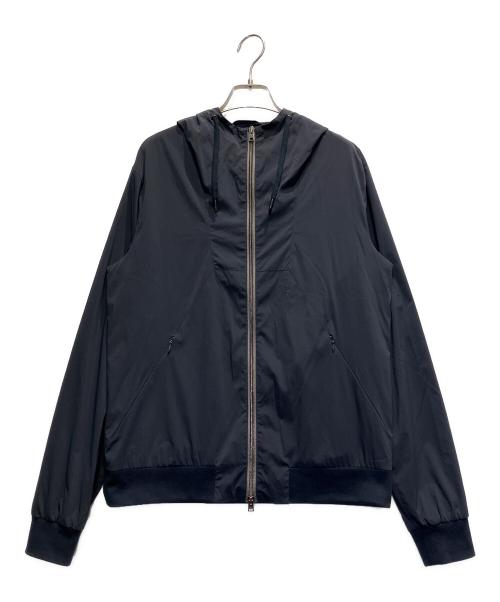 HERNO（ヘルノ）HERNO (ヘルノ) リゾート ニットエフェクト インターロック&トラベルナイロン ポネンテ ジャケット ネイビー サイズ:Lの古着・服飾アイテム