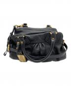 Marc by Marc Jacobsマークバイマークジェイコブス）の古着「2WAYレザーハンドバッグ」｜ブラック