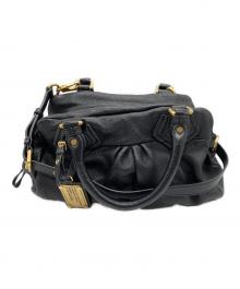 Marc by Marc Jacobs（マークバイマークジェイコブス）の古着「2WAYレザーハンドバッグ」｜ブラック
