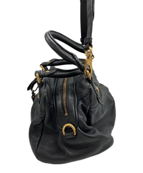 Marc by Marc Jacobs（マークバイマークジェイコブス）Marc by Marc Jacobs (マークバイマークジェイコブス) 2WAYレザーハンドバッグ ブラックの古着・服飾アイテム