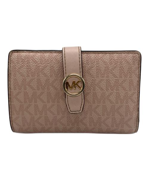 MICHAEL KORS（マイケルコース）MICHAEL KORS (マイケルコース) 2つ折り財布 ピンクの古着・服飾アイテム