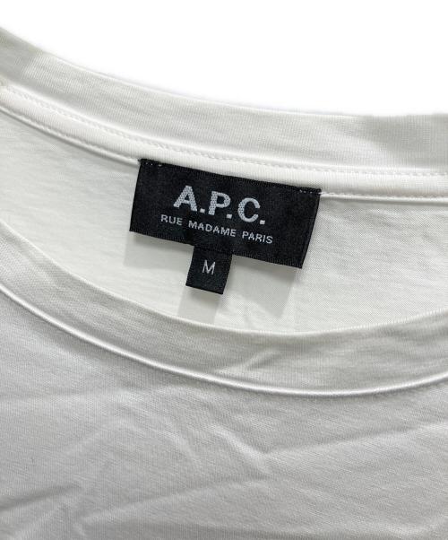 A.P.C.（アーペーセー）A.P.C. (アーペーセー) 長袖カットソー ホワイト サイズ:Ｍの古着・服飾アイテム