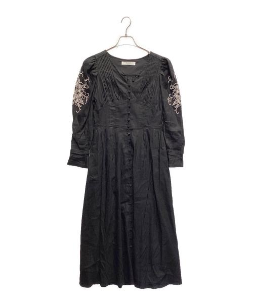 HER LIP TO（ハーリップトゥ）Her lip to (ハーリップトゥ) 長袖ワンピース ブラック サイズ:Sの古着・服飾アイテム