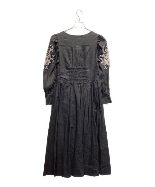 HER LIP TO（ハーリップトゥ）Her lip to (ハーリップトゥ) 長袖ワンピース ブラック サイズ:Sの古着・服飾アイテム