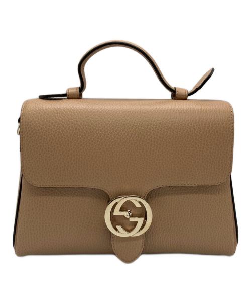 GUCCI（グッチ）GUCCI (グッチ) インターロッキングGチェーンショルダーバッグ ベージュの古着・服飾アイテム