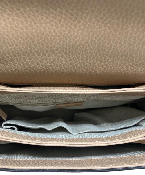 GUCCI（グッチ）GUCCI (グッチ) インターロッキングGチェーンショルダーバッグ ベージュの古着・服飾アイテム