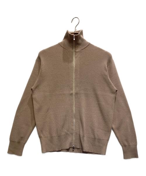 AOURE（アウール）AOURE (アウール) ニットジャケット ベージュ サイズ:Mの古着・服飾アイテム