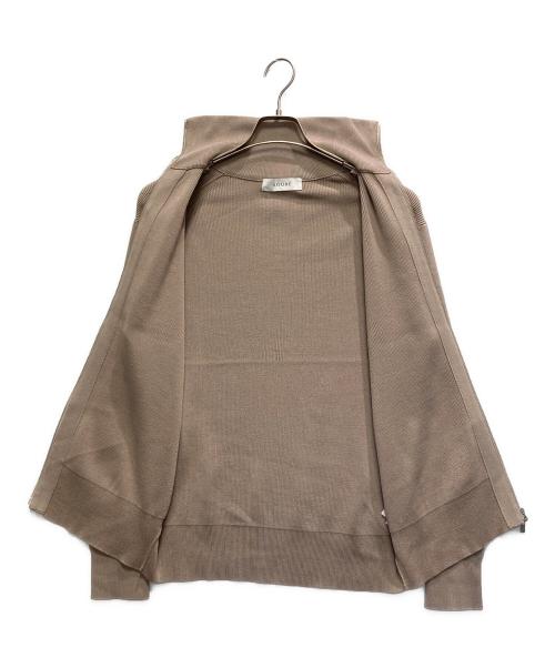 AOURE（アウール）AOURE (アウール) ニットジャケット ベージュ サイズ:Mの古着・服飾アイテム