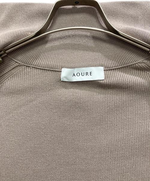 AOURE（アウール）AOURE (アウール) ニットジャケット ベージュ サイズ:Mの古着・服飾アイテム