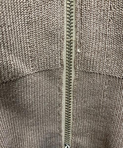AOURE（アウール）AOURE (アウール) ニットジャケット ベージュ サイズ:Mの古着・服飾アイテム