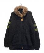 CANADIAN SWEATERカナディアンセーター）の古着「ニットジャケット」｜ブラック