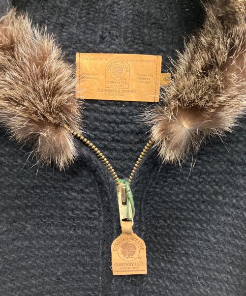 CANADIAN SWEATER（カナディアンセーター）CANADIAN SWEATER (カナディアンセーター) ニットジャケット ブラック サイズ:42 未使用品の古着・服飾アイテム