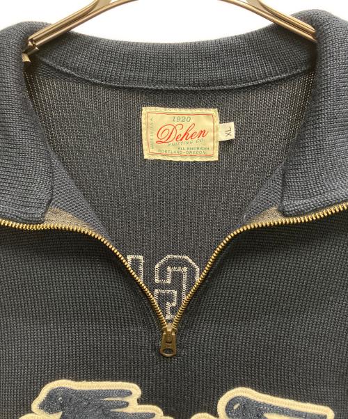 Dehen（ディーエン）Dehen (ディーエン) 厚手ニット ネイビー サイズ:XLの古着・服飾アイテム