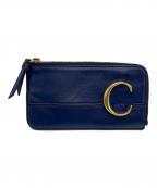 Chloeクロエ）の古着「ラウンドファスナー財布」｜ネイビー