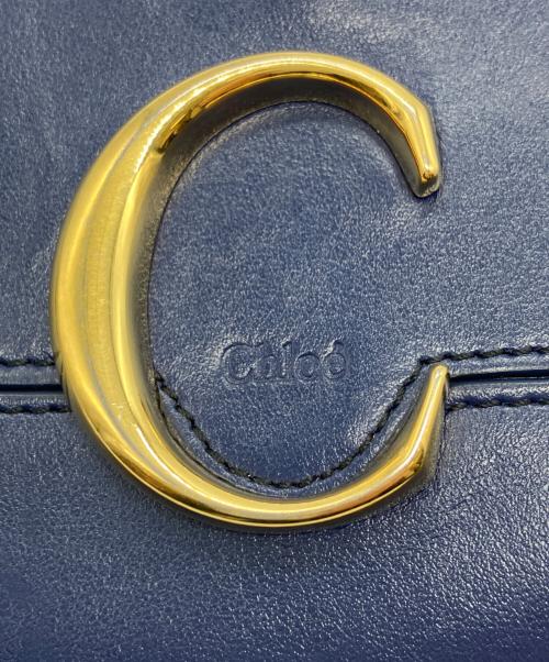 Chloe（クロエ）Chloe (クロエ) ラウンドファスナー財布 ネイビーの古着・服飾アイテム