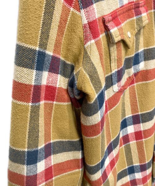 TRUE RELIGION（トゥルー レリジョン）TRUE RELIGION (トゥルー レリジョン) 裏起毛長袖シャツ オレンジ サイズ:Lの古着・服飾アイテム