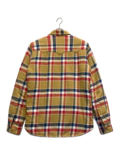 TRUE RELIGION（トゥルー レリジョン）TRUE RELIGION (トゥルー レリジョン) 裏起毛長袖シャツ オレンジ サイズ:Lの古着・服飾アイテム