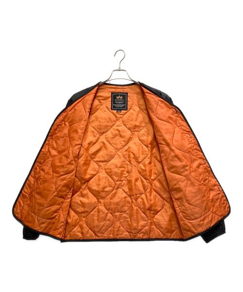 ALPHA（アルファ）ALPHA (アルファ) キルティングジャケット ブラック サイズ:Lの古着・服飾アイテム