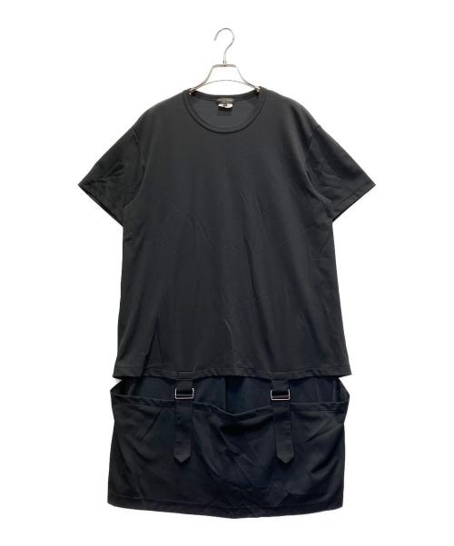 COMME des GARCONS（コムデギャルソン）COMME des GARCONS (コムデギャルソン) 半袖ワンピース ブラック サイズ:Lの古着・服飾アイテム
