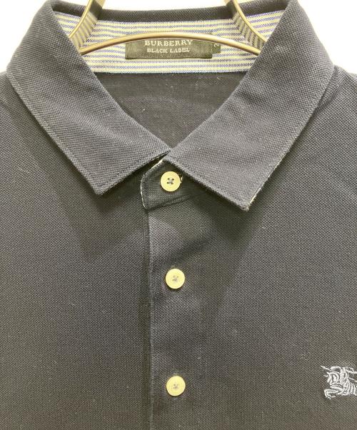 BURBERRY BLACK LABEL（バーバリーブラックレーベル）BURBERRY BLACK LABEL (バーバリーブラックレーベル) 半袖ポロシャツ ネイビー サイズ:2の古着・服飾アイテム