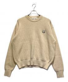 maison kitsune（メゾンキツネ）の古着「厚手ニット」｜カーキ