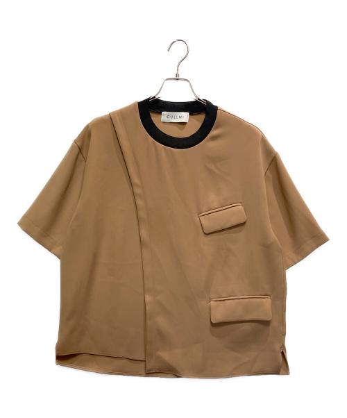 CULLNI（クルニ）CULLNI (クルニ) 半袖カットソー ブラウン サイズ:１の古着・服飾アイテム