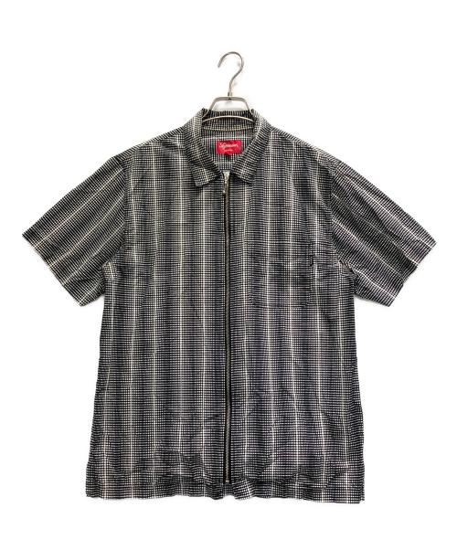 SUPREME（シュプリーム）SUPREME (シュプリーム) ジップアップシャツ ブラック サイズ:Mの古着・服飾アイテム