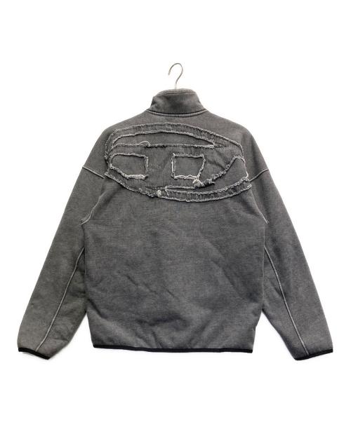 DIESEL（ディーゼル）DIESEL (ディーゼル) オーバルD ジップアップスウェット グレー サイズ:Sの古着・服飾アイテム