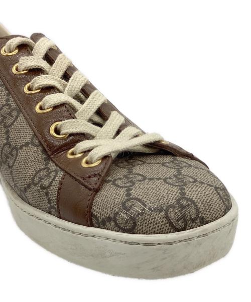 GUCCI（グッチ）GUCCI (グッチ) スニーカー グレー×グリーン サイズ:24の古着・服飾アイテム