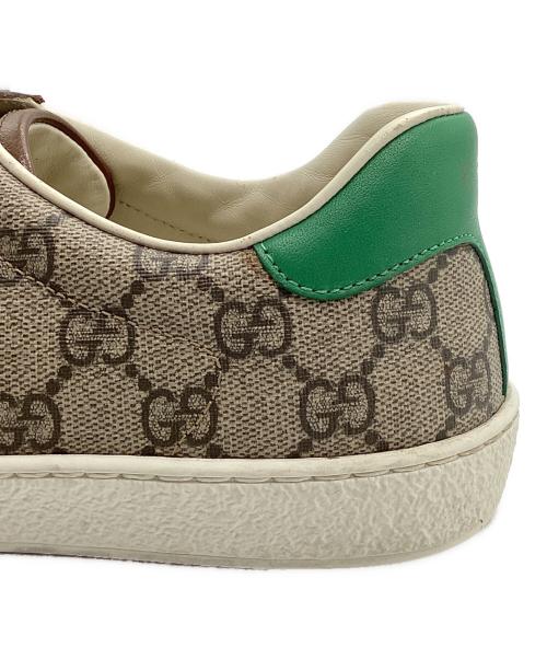 GUCCI（グッチ）GUCCI (グッチ) スニーカー グレー×グリーン サイズ:24の古着・服飾アイテム