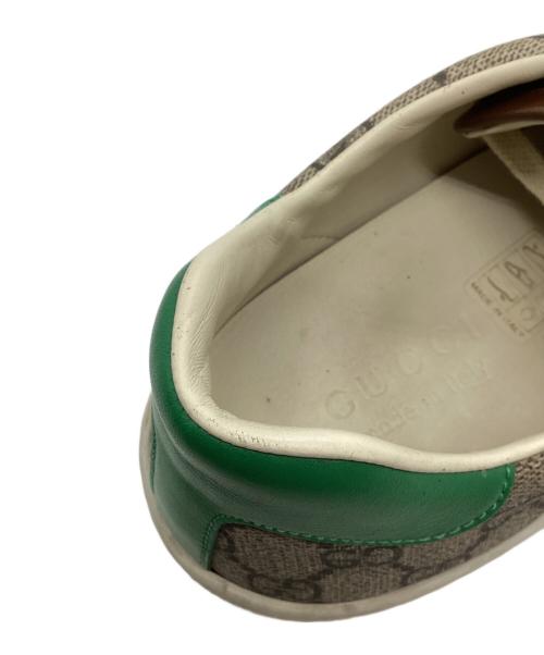 GUCCI（グッチ）GUCCI (グッチ) スニーカー グレー×グリーン サイズ:24の古着・服飾アイテム