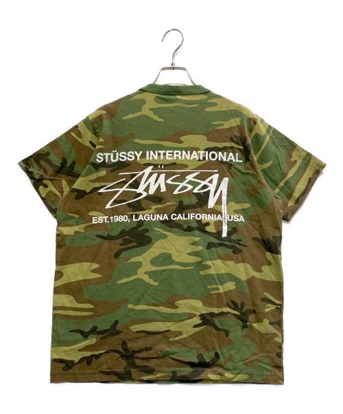 stussy（ステューシー）stussy (ステューシー) 半袖カットソー オリーブ サイズ:Sの古着・服飾アイテム