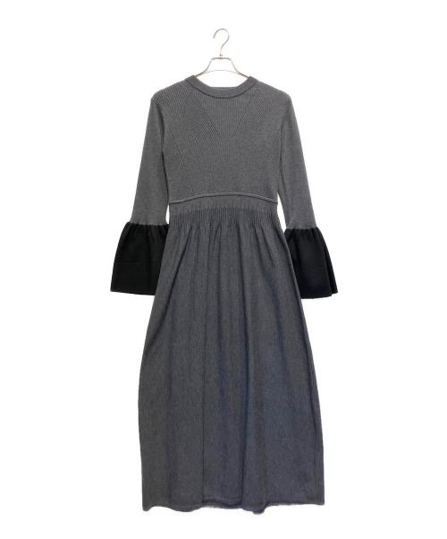 Adam et Rope（アダム エ ロペ）Adam et Rope (アダム エ ロペ) ニットワンピース グレー サイズ:FREEの古着・服飾アイテム