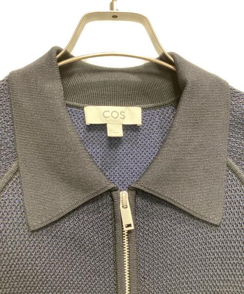 COS（コス）COS (コス) ニットジャケット ネイビー サイズ:EUR　Sの古着・服飾アイテム