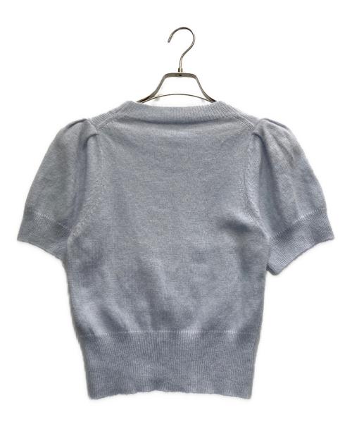 Bibiy.（ビビィ）Bibiy. (ビビィ) 半袖ニット スカイブルー サイズ:FREEの古着・服飾アイテム