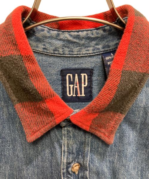 GAP（ギャップ）GAP (ギャップ) 90sデニムシャツ スカイブルー サイズ:Lの古着・服飾アイテム