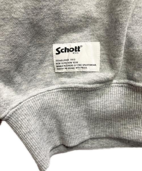 Schott（ショット）Schott (ショット) クルーネックスウェット グレー サイズ:Lの古着・服飾アイテム