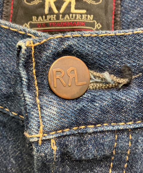 DOUBLE RL（ダブルアールエル）DOUBLE RL (ダブルアールエル) シンチバックデニムパンツ インディゴ サイズ:W33の古着・服飾アイテム