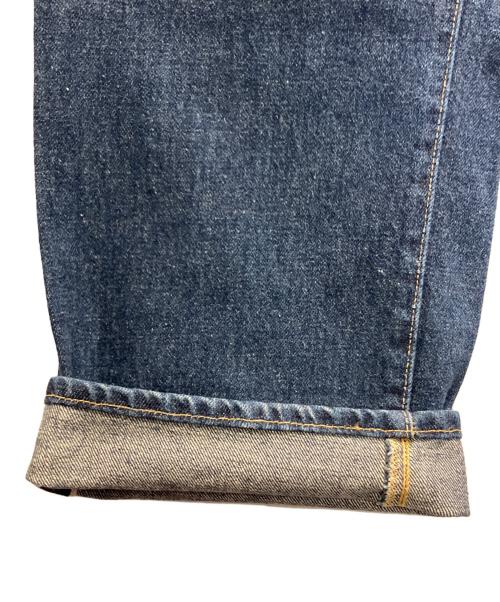 DOUBLE RL（ダブルアールエル）DOUBLE RL (ダブルアールエル) シンチバックデニムパンツ インディゴ サイズ:W33の古着・服飾アイテム