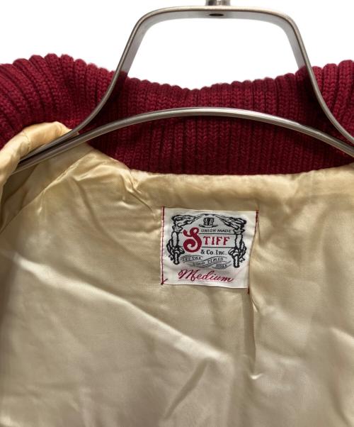 STIFF（スティッフ）STIFF (スティッフ) アワードジャケット レッド×ブラック サイズ:Mの古着・服飾アイテム