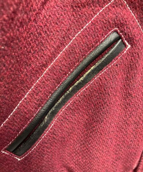 STIFF（スティッフ）STIFF (スティッフ) アワードジャケット レッド×ブラック サイズ:Mの古着・服飾アイテム