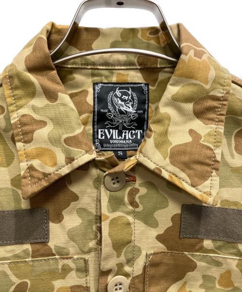 EVILACT（イーヴルアクト）EVILACT (イーヴルアクト) ミリタリージャケット カーキ サイズ:Sの古着・服飾アイテム