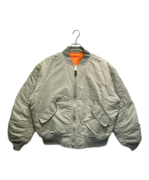 ALPHA（アルファ）ALPHA (アルファ) フライトジャケット グレー サイズ:Lの古着・服飾アイテム