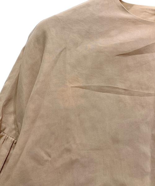 DRAWER（ドゥロワー）Drawer (ドゥロワー) 半袖ブラウス ブラウン サイズ:１の古着・服飾アイテム