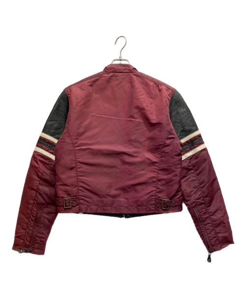 HARLEY-DAVIDSON（ハーレーダビッドソン）HARLEY-DAVIDSON (ハーレーダビッドソン) レーシングジャケット ブラック×ワインレッド サイズ:Lの古着・服飾アイテム
