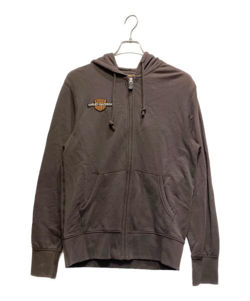 HARLEY-DAVIDSON（ハーレーダビッドソン）HARLEY-DAVIDSON (ハーレーダビッドソン) ジップパーカー グレー サイズ:Sの古着・服飾アイテム