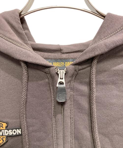 HARLEY-DAVIDSON（ハーレーダビッドソン）HARLEY-DAVIDSON (ハーレーダビッドソン) ジップパーカー グレー サイズ:Sの古着・服飾アイテム